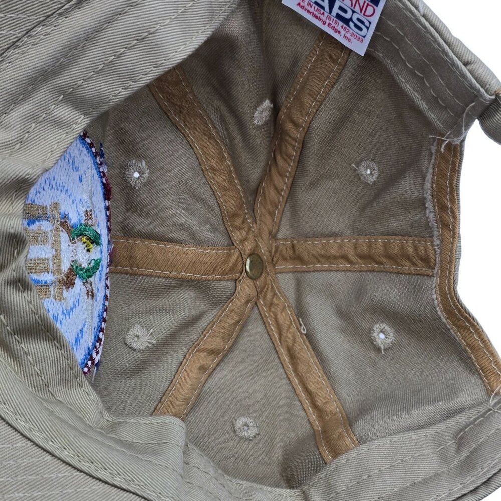 Reagan Library Air Force One Embroidered Khaki Adjustable Baseball Cap - Picture 9 of 9